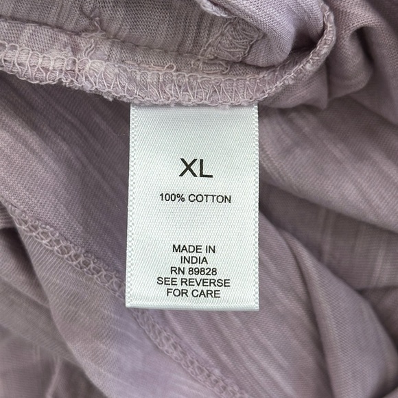 LOGO by Lori Goldstein Tie-Dye Cotton Slub Mock-Neck Top Size XLarge - Picture 12 of 13